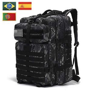 Vandringspåsar 30l 50l arméjakt taktisk ryggsäck män militär vandringspåse python 3p attack pack rese camping ryggsäck fiske rygg yq240129