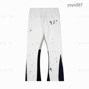 سراويل الرجال للرجال Graffiti Galleryse Depts Womens Sweatpants Galleryes Dept Scapled Letter Print Mans الزوجين فضفاضة متعددة الاستخدامات مباشرة 7 0en8