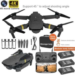 Drones New E58 RC Drone Wifi 4K HD Wide Angle Camera Aerial Photography Aircraft Helicopter Quadcopter Folding Toy Plane Gifts YQ240129