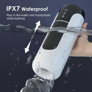 Masturbators Blowjob Machine Sex Toys for Men Adult Goods IPX7 Waterproof Male Masturbator Automatic Telescopic Vibration Masturbation Cup