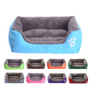 Mats Pet Large Dog Bed Warm Dog House Soft Nest Dog Baskets Waterproof Kennel For Cat Puppy Plus size Drop shipping