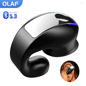 Único clipe intra-auricular em fones de ouvido tws bluetooth 5.3 fones de ouvido sem fio com microfone esportes à prova dwaterproof água handsfree fone de ouvido