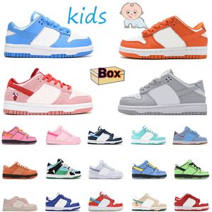 Löpskor barn designer skor skola baby pojkar flickor trippel rosa universitet röda guld unc kid skor tränare baby sneakers size us 3y 24-35 sport gratis frakt