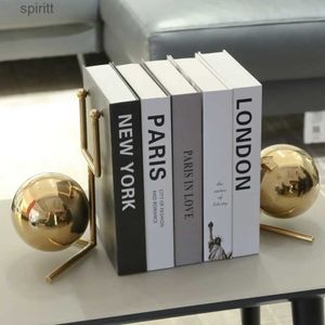 Other Table Decoration Accessories Luxury Fake Books Simulation Paris London New York Coffee Brand Villa Hotle Home Decor Shooting Props YQ240129