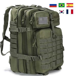 Hiking Bags Military Tactical Backpack Men 50L /25L Waterproof Large Capacity Bags Assault Pack For Camping Hunting Trekking Men Rucksacks YQ240129