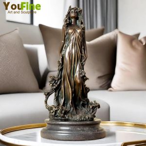 Scultura in bronzo di Afrodite Mito greco Afrodite Statua in bronzo Dea dell'amore e della bellezza Angelo per la casa Arte Decor Ornamento Regali 240122