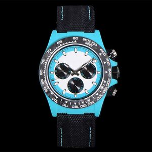 Titta på Mens Designer Watches Carbon Fiber Case 40mm Automatisk mekanisk 4130 Rörelse Högkvalitativ armbandsur Gentleman Waterproof Sports Wristwatches