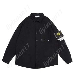 Marchio italiano Stones Island Uomo Bussola ricamata di alta qualità Croce Logo staccabile Giacca Giacca di jeans Stone ricamato Badge sul braccio Stones Island Felpa con cappuccio 9737