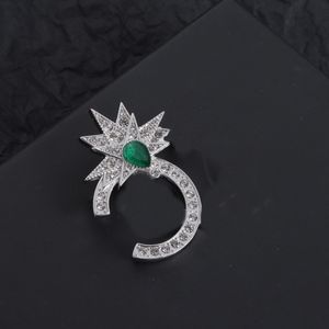 Fahsion Grüne Diamant-Brosche, Anstecknadeln, Broschen, Streak-Design, Luxus-Brosche für wildes Weihnachtsgeschenk, Broschen-Zubehör-Versorgung