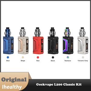 Original GeekVape L200 (Legend 2) Classic Kit 200W med 6 ml Z Max Tank Powered by Dual 21700/18650 Battery Top Airflow Leakproof Design