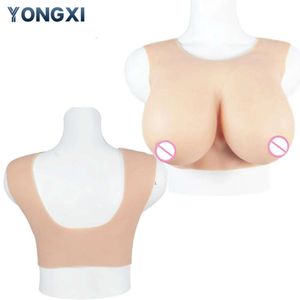 Silk Floss/silicone Breathable Back Hollowing Breast Fake Artificial Boobs for A Mastectomy or Transgender Crossdresser