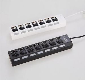 Multi USB Splitter 20 Use Hub Power Adapter 7 Port Multiple Expander with Switch for PCa51a37 a123070442