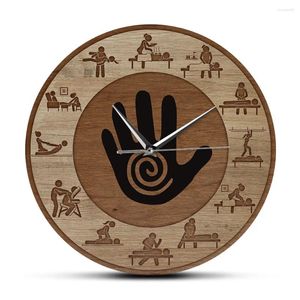 Wall Clocks Massage Physical Therapy Print Clock People Relax Body Care Spa Salon Therapist Office Business Sign Gift