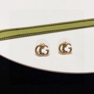 Luxury Gold Stud Earrings Designer For Women Small stud earrings luxury G jewelry sterling silver needles