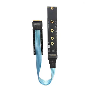 Computer Cables For M.2 NVMe M-KEY To PCIE 4.0 Extension Cable High-Speed Gen4.0 Shielded PCI-e 2230 2242 2260 2280 22110 SSD Adapter Cord