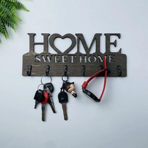 Hooks Creative Key Design Wall Decoration Rack 1PC Monterad Sweet Home Decorative Holder Metal Hanger för ytterdörrkök