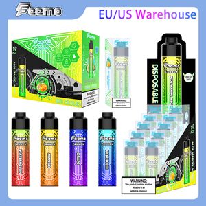 UE USA Magazzino locale usa e getta Vape E cig Puff 10000 sbuffi grande nuvola Spedizione UE Feemo Cannon vapes usa e getta tipo c carica cavo con resistenza da 0,5 ohm