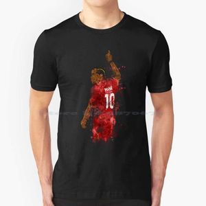Herren T-Shirts Mane _ Sadio Mane T-Shirt 100 % Baumwolle T-Shirt Sadio Mane The Reds England Senegalese Football Footy Soccer