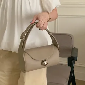 Bolsas de noite em forma de barril Bolsas Mujer Bolsa de Ombro Feminino Portátil para Mulheres Crossbady Bolsos Lychee Padrão Bolsas