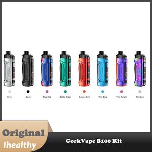 GeekVape B100 (Aegis Boost Pro 2) Kit mit 4,5 ml Pod-Kartusche, passend für B100 Pod P-Serie, auslaufsicherer Spulenoberseiten-Luftstrom