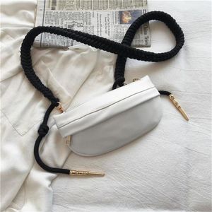 Tasarımcı- Messenger çanta bayanlar moda trend göğüs çantası açık seyahat hafif basit gündelik mini omuz çantası beyaz281f