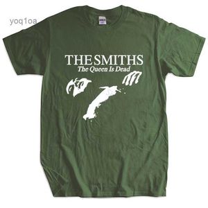 Homens camisetas Homens Algodão Camiseta Verão Tops The Smiths A Rainha Está Morta - Camiseta 1980's Indie Morrissey Maior Tamanho Homme Preto T-shirt