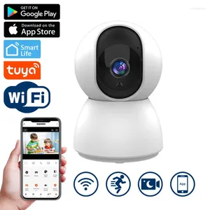 Приложение Tuya Smart Life 2K Full HD 4MP IP-камера Внутреннее автоматическое отслеживание Беспроводная безопасность Домашнее наблюдение Оповещения Радионяня CCTV