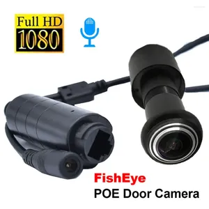 1080p Full HD CCTV Audio Onvif Network XM IMX530 FISEYE PEEPHOLE POE MIC IP Kamera do drzwi do domu bezpieczeństwa ICSEE App