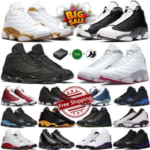 Jumpman 13 13s Black White Flint Cat Wheat Celestine University Blue Wheat Bred Court Purple Strfish 그는 게임 하이퍼 로얄 농구화 남자 트레이너 스니커즈를 얻었습니다.