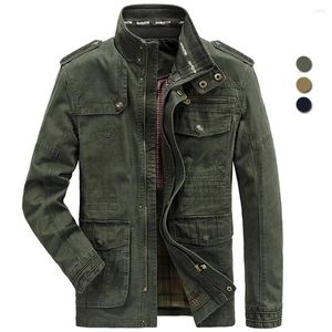 Jaquetas masculinas plus size 5xl 6xl 7xl 8xl marca militar vintage bombardeiro jaqueta homens gola causal algodão blusão longo vôo