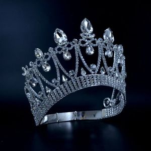 Jewelry Crowns Original Rhinestone Crystal Mrs Beauty Pageant Contest Crown Weddings Events Bridal Hair Accessories Queen Princess Style