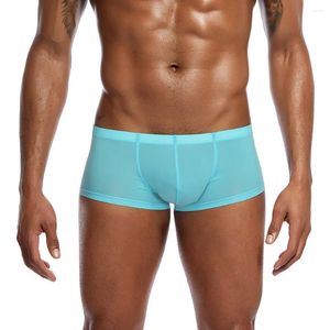 Mutande Mutandine maschili Boxer da uomo Intimo in cotone Boxer da uomo traspirante Solido confortevole Pantaloncini sottili Cuecas