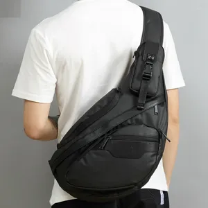 Backpack High Quality Nylon Men Sling Day Pack Messenger Shoulder Bags Male Waterproof Cross Body Chest Bag Rucksack Knapsack