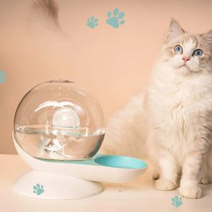 Lieferungen Schnecken Bubble Cat Water Fountain Automatischer Haustierwasserspender für Katzen Hunde große Kapazität Katzen -Trinkschalen Haustier Vorräte