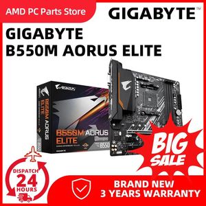 Płyty główne gigabyte b550m aorus elite płyta główna AMD Ryzen B550 Gniazdo AM4 DDR4 128 GB PCI-E 4.0 M.2 SATA III Placka do gier najniższa cena