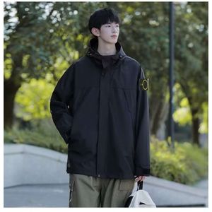 Stones Island Jacket Color Blocking Assault Suit 남성 및 여성의 겨울 2023 새로운 트렌디 브랜드 바람방방 및 방수 커플 재킷 스톤 재킷 8106