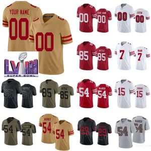 Super Bowls 2024 LVIII Football 57 Dre Greenlaw Jerseys 85 George Kittle 15 Jauan Jennings 3 Ray-Ray McCloud III 54 Fred Warner 29 Talanoa Hufanga 7 Charvarius Ward Red