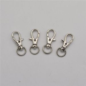 100pcs 32mmロブスタークラスプメタルコネクタジュエリースイベルクラスプキーチェーンパーツアクセサリーdiyジュエリーメイキングアクセサリー276b