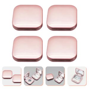 Mirrors 4pc Foundation Powder DIY Box Empty Eyeshadow Palette Blush Box Portable Cosmetic Makeup Case Container with Mirror for Bb Cream