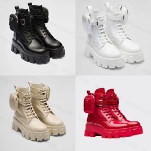 Women Stiefel mit Box Boot Luxury Designer Hochplattform Keilkindstiefel Männer Männer untere echte Leder im Freien Flachheel Reise Winter 2024 Neue Stil Geschenke 10A Top Qualität