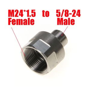 Fuel Filter M24X1.5 Female To 5/8-24 Male Stainless Steel Thread Adapter Fuel Filter M24 Ss For Napa 4003 Wix 24003 Soent Trap Screw D Dh0V2