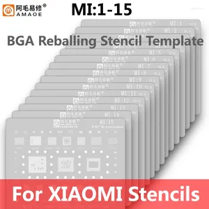 Conjuntos de ferramentas manuais profissionais Amaoe BGA Reballing Solda Stencil Planta Tin Net para Xiaomi 13 12/11/10 Ultra Redmi K20 K30/Pro Note CPU MI