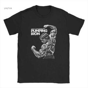 T-shirty męskie Arnold Schwarzenegger Męskie koszule na lato Chodź ze mną, jeśli chcesz podnieść koszulki z koszulkami z krótkim rękawem