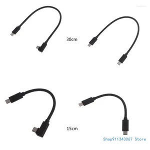 Cabos de computador 1-Pack 100W USB C para cabo de carregamento tipo cabo 15cm/30cm gota