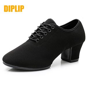 DIPLIP Latin Dance ShoesTango Salsa Girls Woman Adult Modern Ballroom Dance Shoes Teacher Shoes 3.5/5cm Oxford Sneakers 240119