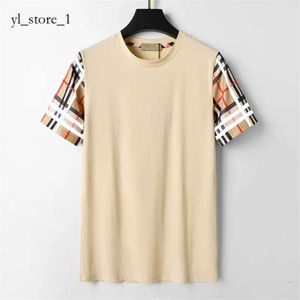 Burbery Marca Camisetas Designer Burbery Camisetas para Homens Mulheres Moda Camiseta com Letras Casual Puro Algodão Verão Manga Curta Asiático Burbery para Homem Camisa 7882