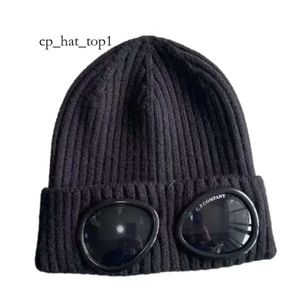 Cp Comapny Hut Designer Zwei-Linsen-Brille Schutzbrillen Mützen Männer Cp Strickmützen Schädelkappen Outdoor Frauen Unvermeidlicher Winter Cp Hut Beanie Schwarz Grau Motorhaube 3047