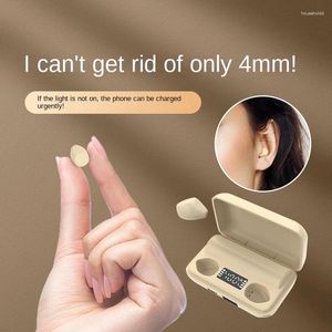 TWS Small Edamame Bluetooth Headset Mini Invisible Binaural Sleep Hörlurar Super Long Battery Life Earbjudningar