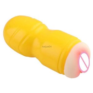 Masturbators Silicone Vagina Male Masturbation Cup Realistic Vagina Pocket Pussy Blowjob Stroker Adoult Sex Toys for Men Male Aircraft Cup