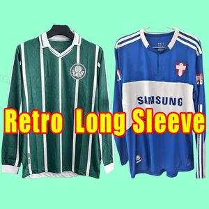 Långärmning 1993 2009 Palmeiras R. Carlos Retro Soccer Jerseys Edmundo Mens Zinho Rivaldo Evair Home Green Football Shirts Mens Uniforms Kort ärm 93 2009 2009